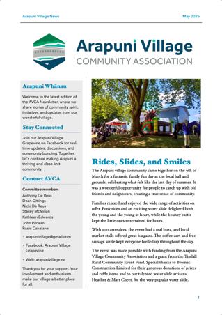 AVCA Newsletter May 2025