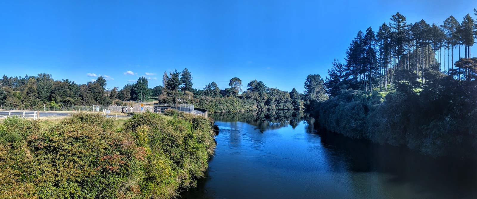 Lake Arapuni and Arapuni dam, Waikato River, Aotearoa New Zealand.